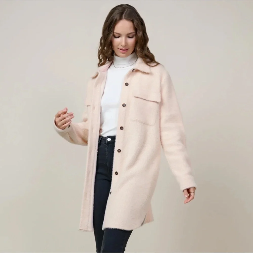 SKIES ARE BLUE | BLUSH SHACKET | KNEE LENGTH - Picture 3 of 10
